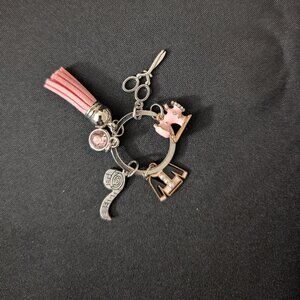 Silver and Gold toned Seamstress Keychain